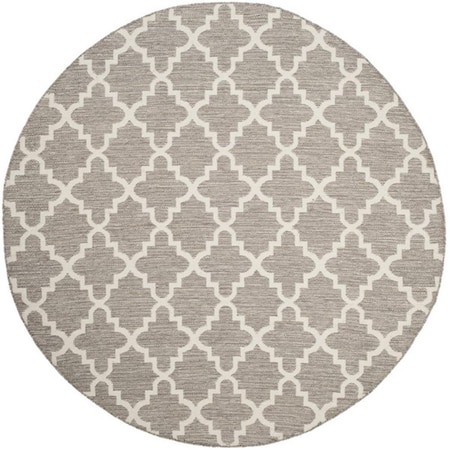 Safavieh 6 x 6 ft. Round Montauk Hand Woven RugGrey & Ivory MTK810A-6R